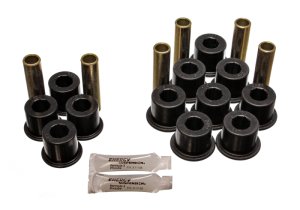 Dodge Dakota Leaf Spring Bushing Set - Rear - Energy Suspension - Performance Polyurethane - Black - `97-`04 Dodge Dakota Leaf Spring Bushing Set - Rear - Energy Suspension - Performance Polyurethane - Black - `97-`04